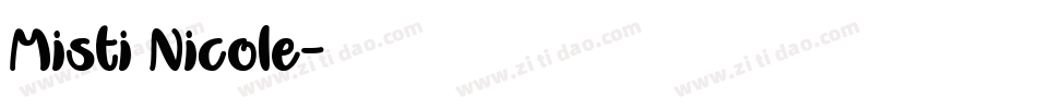 Misti Nicole字体转换